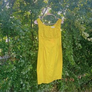 🌼 4 for $40 Flower Bundle Sale 🌼 Calvin Klein Yellow Sheath Dress | Size 2